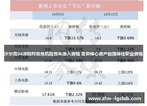 沙尔克04深陷财务危机险丧失准入资格 变卖核心资产勉强保住职业资格